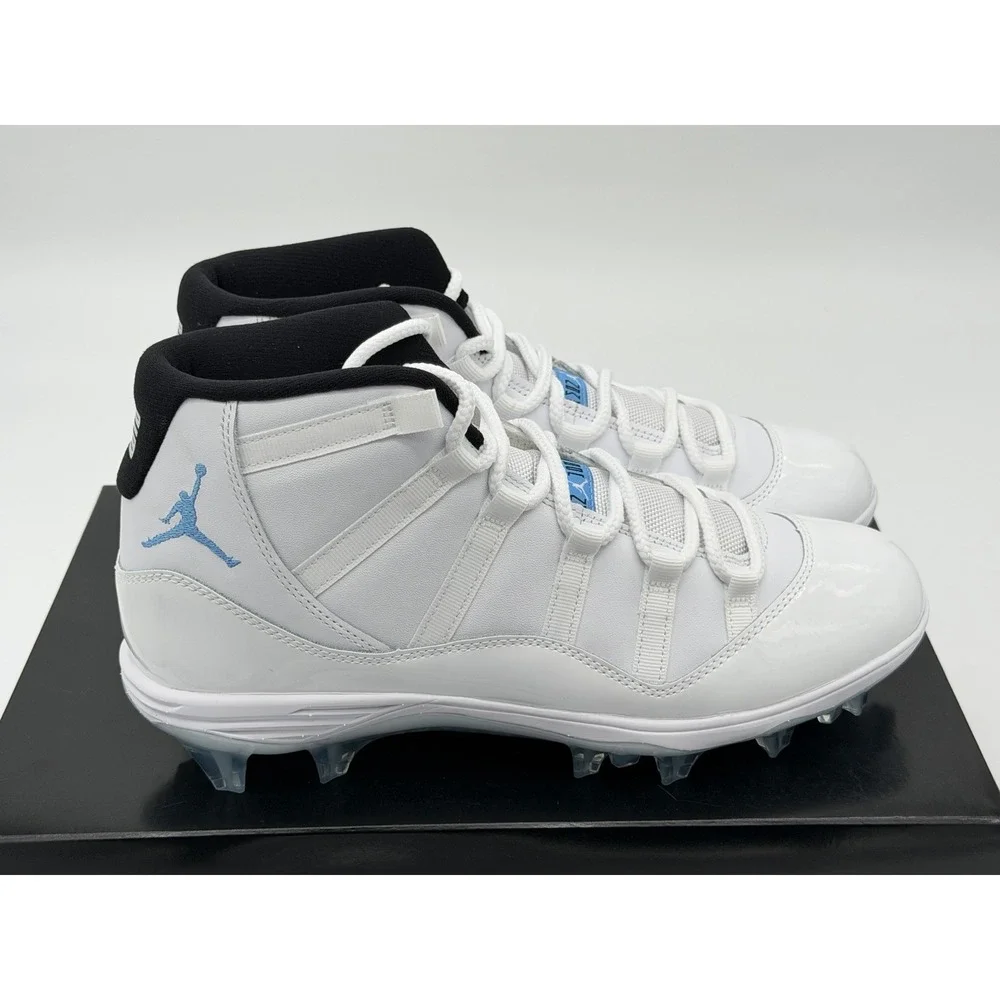 Size 9.5- Nike Air Jordan 11 Retro Legend Blue Mid TD Football Cleats HM7324-104